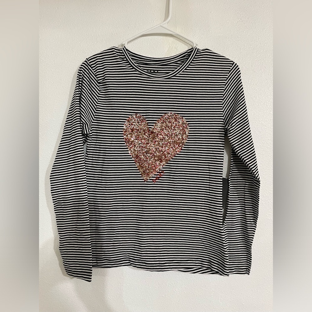 DKNY striped shirt, girls sizeXL NWT